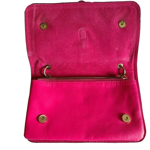 Hot Pink Multi-Compartment Purse - Picture 2 of 6